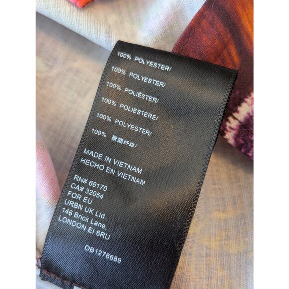 Urban Outfitters Babydoll Poppy Spaghetti Strap Floral Minidress w/ Side Slits S - Picture 8 of 9